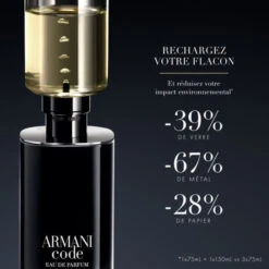 Armani - Armani Code Eau De Parfum Rechargeable -Parfumerie Burdin Boutique armani code eau de parfum rechargeable 2