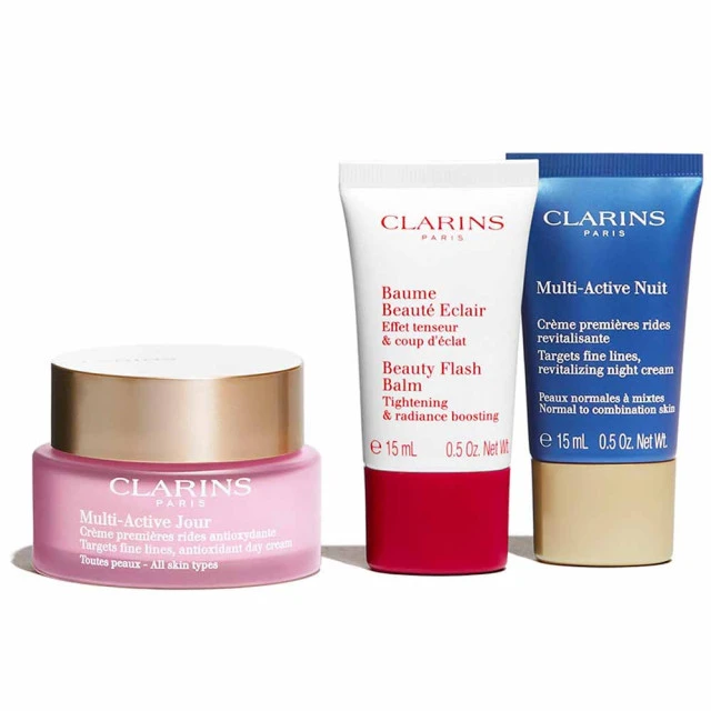 Clarins - Multi-Active Coffret Mes Essentiels Premières Rides Et éclat 2 Clarins - Multi-Active Coffret Mes Essentiels Premières Rides Et éclat – Image 2