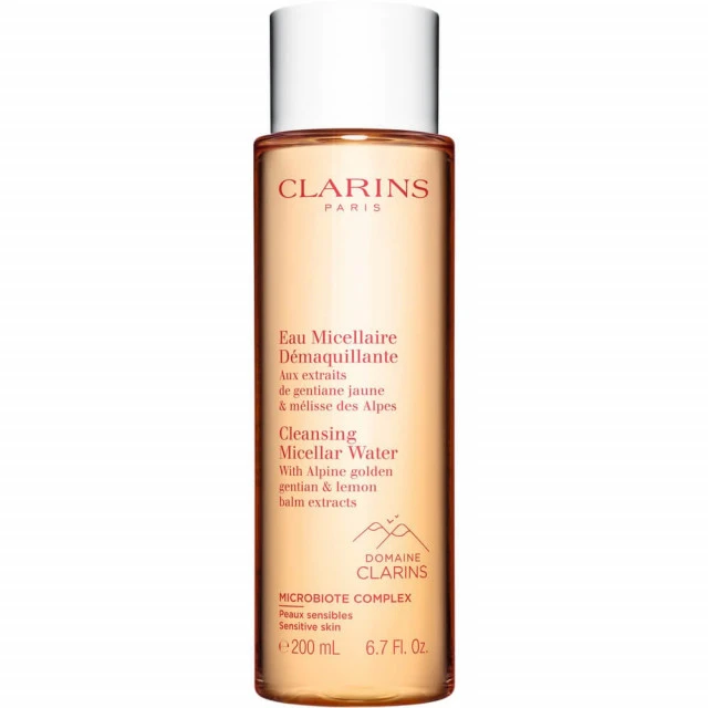 Clarins - Eau Micellaire Démaquillante Aux Extraits De Gentiane Jaune & Mélisse Des Alpes 1 Clarins - Eau Micellaire Démaquillante Aux Extraits De Gentiane Jaune & Mélisse Des Alpes