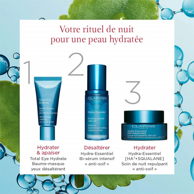 Clarins - Hydra-Essentiel Soin De Nuit Repulpant "Anti-Soif" Toutes Peaux 4 Clarins - Hydra-Essentiel Soin De Nuit Repulpant "Anti-Soif" Toutes Peaux – Image 4