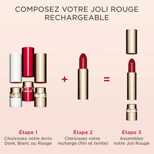 Clarins - Joli Rouge Recharge Rouge à Lèvres 3 Clarins - Joli Rouge Recharge Rouge à Lèvres – Image 3