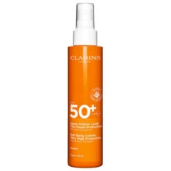 Clarins - Spray Solaire Lacté Très Haute Protection SPF 50+ Corps - Non Grasse, Non Collante
