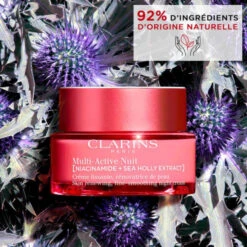 Clarins - Multi-Active Nuit Toutes Peaux Crème Lissante, Rénovatrice De Peau -Parfumerie Burdin Boutique clarins multi active nuit toutes peaux creme lissante renovatrice de peau 2