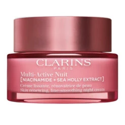 Clarins - Multi-Active Nuit Toutes Peaux Crème Lissante, Rénovatrice De Peau