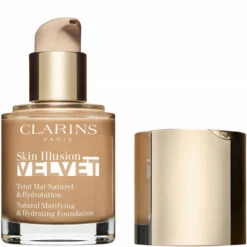 Clarins - Skin Illusion Velvet Fond De Teint Mat Naturel & Hydratation -Parfumerie Burdin Boutique clarins skin illusion velvet fond de teint mat naturel hydratation 17