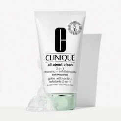 Clinique - All About Clean Gelée Nettoyante Et Exfoliante -Parfumerie Burdin Boutique clinique all about clean gelee nettoyante et exfoliante 3