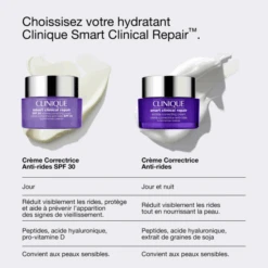 Clinique - Smart Clinical Repair SPF30 Crème Jour Correctrice Anti-Rides -Parfumerie Burdin Boutique clinique smart clinical spf30 jour creme correctrice anti rides 4