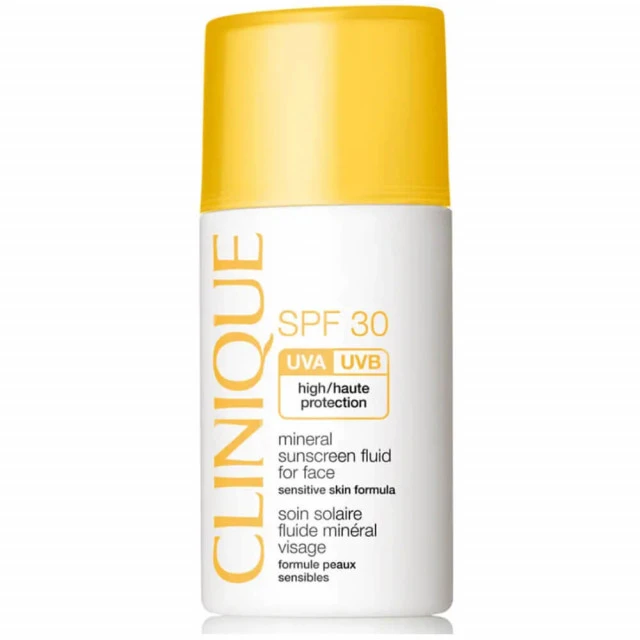 Clinique - Soin Solaire Visage SPF30 Fluide Minéral - Formule Peaux Sensibles 1 Clinique - Soin Solaire Visage SPF30 Fluide Minéral - Formule Peaux Sensibles
