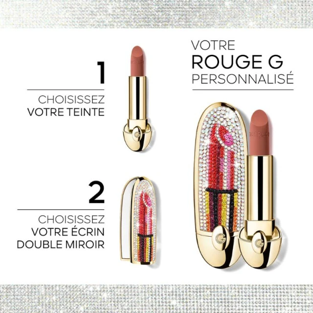 Guerlain - Rouge G L'écrin Bijou Double Miroir - Le Rouge à Lèvres Soin Personnalisable 2 Guerlain - Rouge G L'écrin Bijou Double Miroir - Le Rouge à Lèvres Soin Personnalisable – Image 2