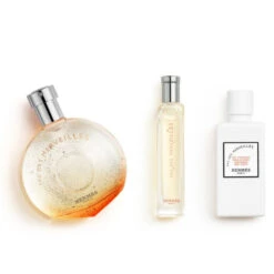 Hermès - Eau Des Merveilles Coffret Eau De Toilette Avec Son Vaporisateur De Sac Et Son Lait Pour Le Corps -Parfumerie Burdin Boutique hermes eau des merveilles coffret eau de toilette avec son vaporisateur de sac et son lait pour le corps 2