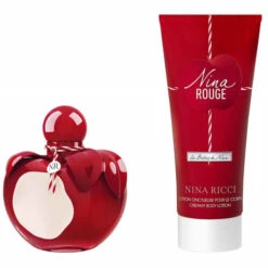 Nina Ricci - Nina Rouge Coffret Eau De Toilette Avec Son Lait Corps -Parfumerie Burdin Boutique nina ricci nina rouge coffret eau de toilette avec son lait corps 2