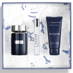 Rochas - L'Homme Rochas Coffret Eau De Toilette Avec Son Vaporisateur De Voyage Et Son Gel Douche -Parfumerie Burdin Boutique rochas l homme rochas coffret eau de toilette avec son vaporisateur de voyage et son gel douche 1