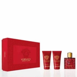 Versace - Eros Flame Coffret Eau De Parfum, Gel Douche Et Après-rasage