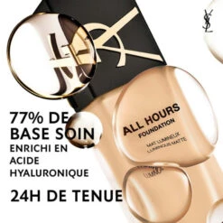 Yves St Laurent - All Hours Foundation Fond De Teint Mat Lumineux 24H - Haute Couvrance -Parfumerie Burdin Boutique yves saint laurent all hours fondation fond de teint mat lumineux 24h haute couvrance 4