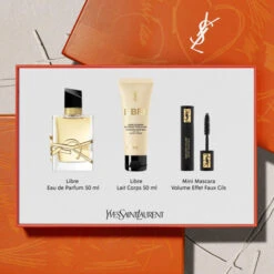 Yves St Laurent - Libre Coffret Eau De Parfum, Lait Corps Et Mini Mascara -Parfumerie Burdin Boutique yves saint laurent libre coffret parfum femme edition limitee 2