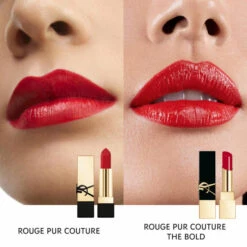 Yves St Laurent - Rouge Pur Couture Rouge à Lèvres Fini Satin -Parfumerie Burdin Boutique yves saint laurent rouge pur couture rouge a levres fini satin 5