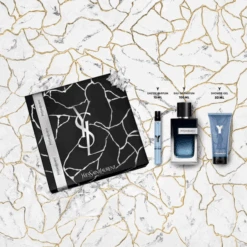 Yves St Laurent - Y Pour Homme Coffret Eau De Parfum, Vaporisateur De Voyage Et Gel Douche -Parfumerie Burdin Boutique yves saint laurent y pour homme coffret eau de parfum vaporisateur de voyage et gel douche 2